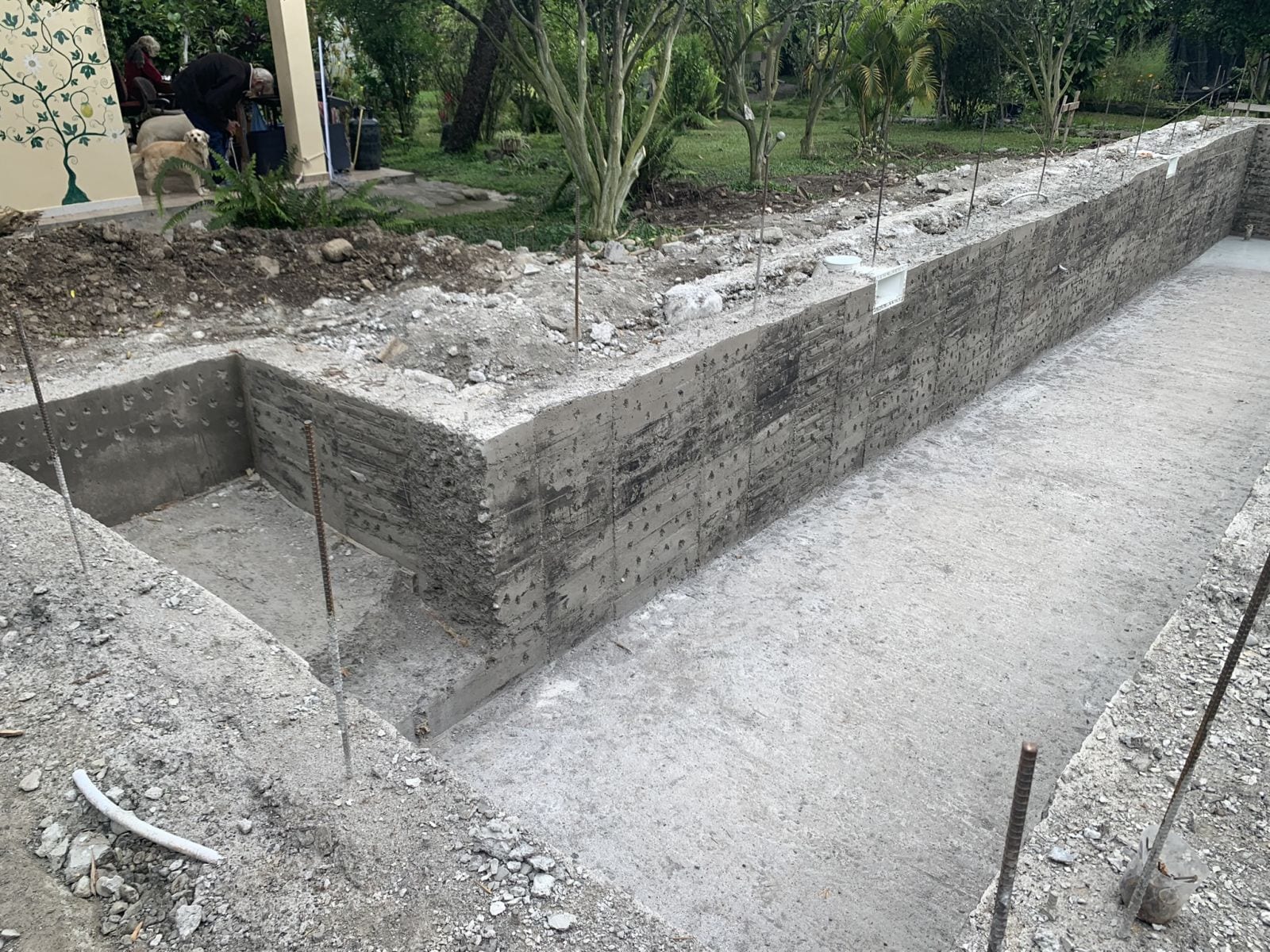 Completed lap pool